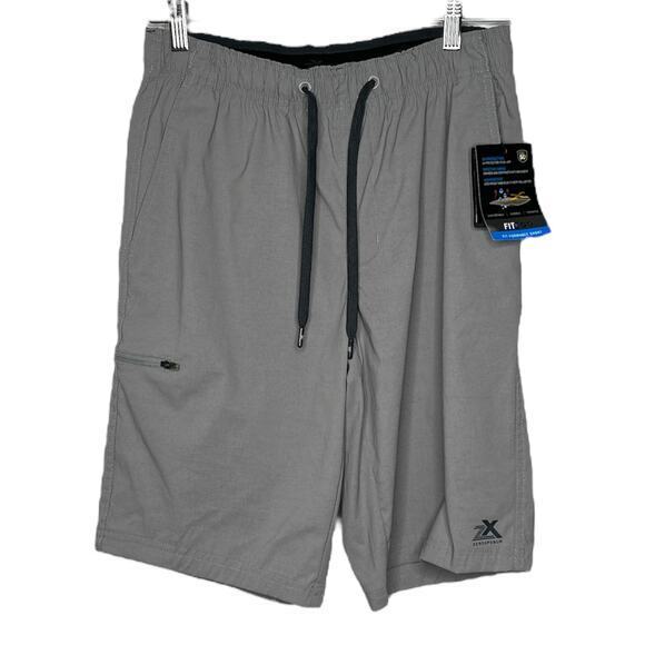 ZeroXposur Mens Fit-Performance Short Size‎ S Metal Gray Drawstring Waist NWT - Picture 1 of 7